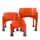 Comedouro LiloPety Com Suporte - Tamanho M | Cor Laranja