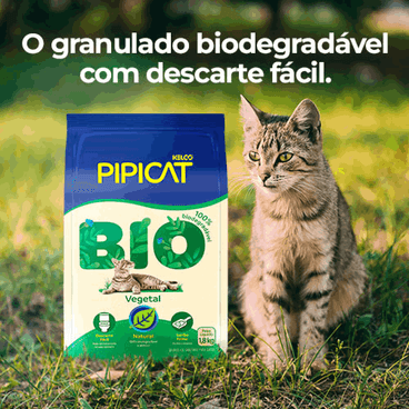 Granulado Pipicat Biodegradável - 1.8kg | Areia Gatos