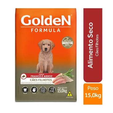 Ração Golden Formula Cães Filhotes - 15kg | Sabor Frango e Arroz