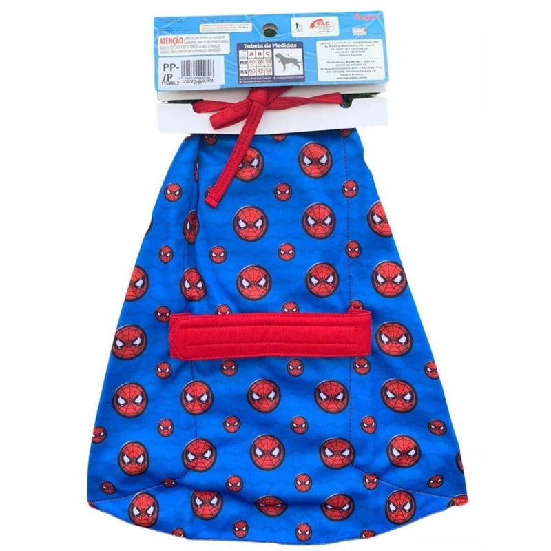 Capa Fantasia Pet | Homem Aranha - PP e P