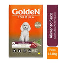 Ração Golden Formula Cães Adultos Porte Pequeno - 15kg | Sabor Carne e Arroz
