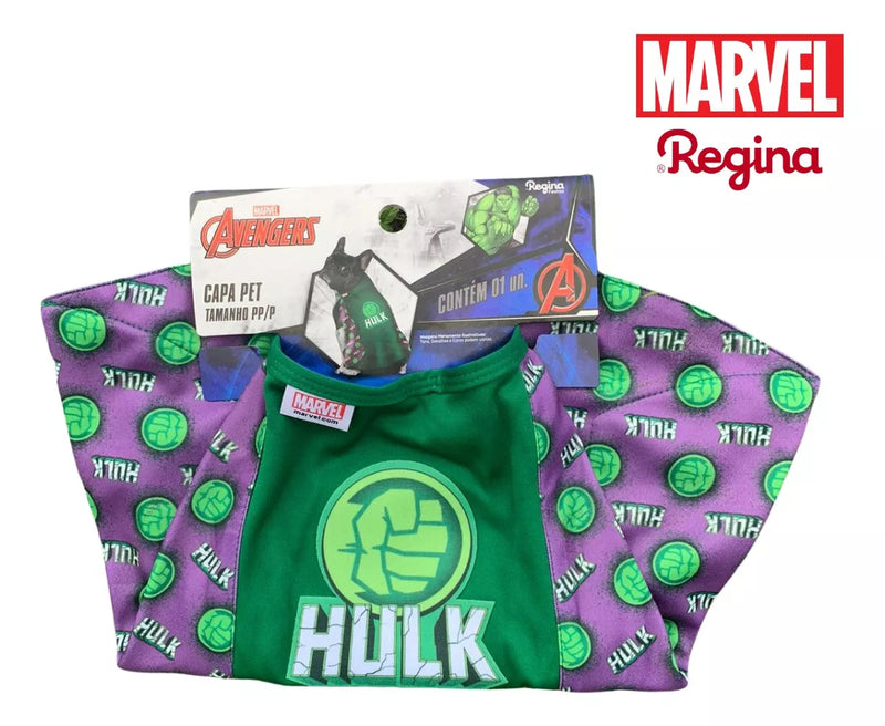 Fantasia Pet Vingadores Hulk Com Capa | M e G