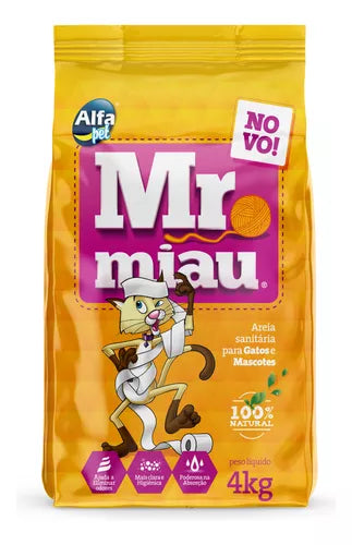 Granulado Mr. Miau - 4.0Kg | Areia Gatos