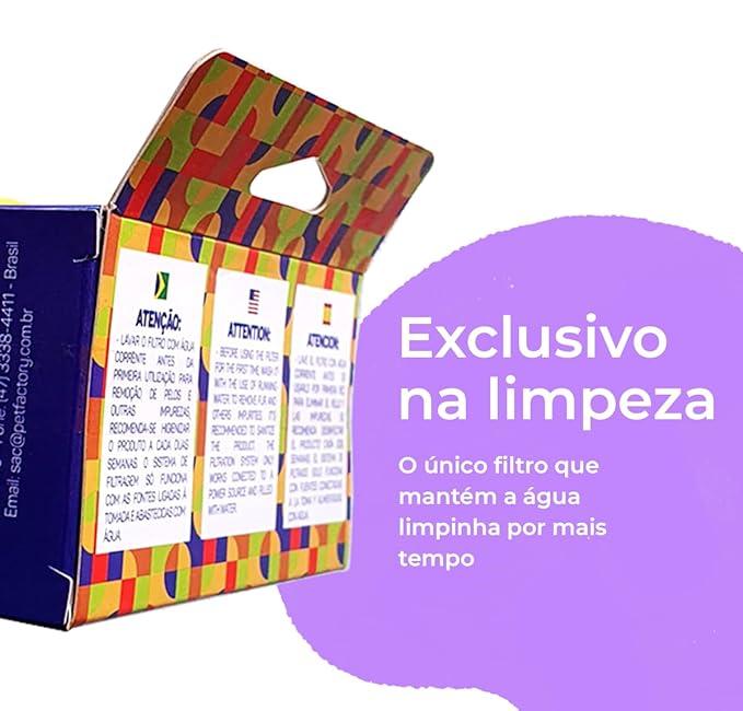 Refil Filtro para bebedouro fonte - PlastPet | 3 unidades