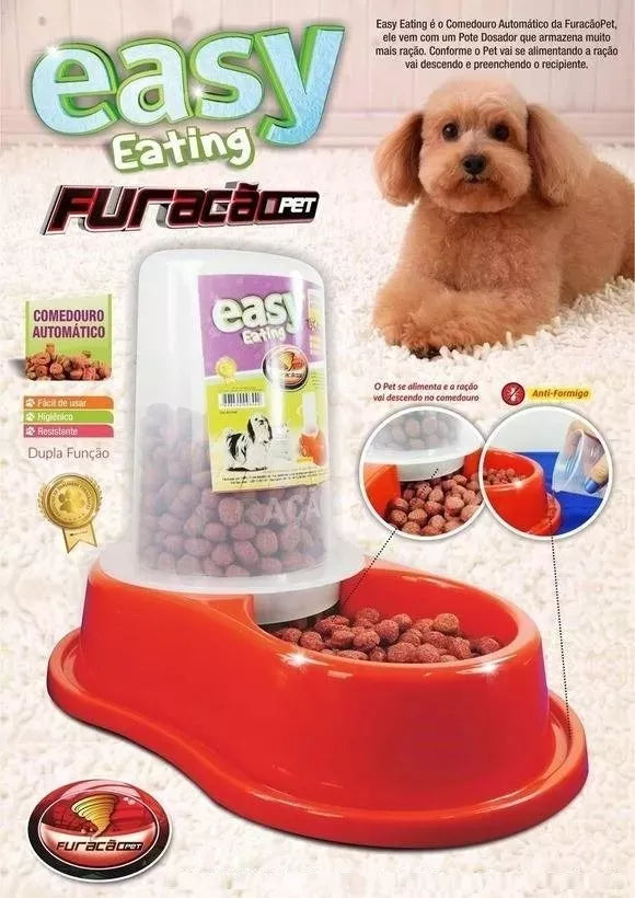 Bebedouro e Comedouro EasyEating - Dosador Automatico | Furacao Pet