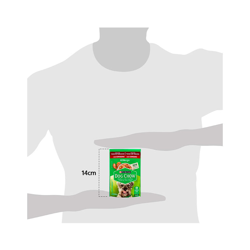 Ração Úmida Dog Chow Cães Adultos - 100g | Sabor Frango, Carne e Cordeiro