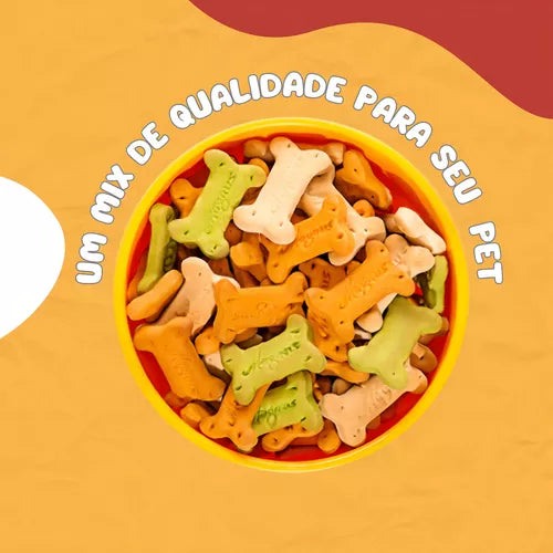 Biscoito Mix Cães Adultos - 1kg | Magnus Crocante