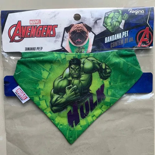 Bandana Pet Hulk Avengers - Acessórios Auau