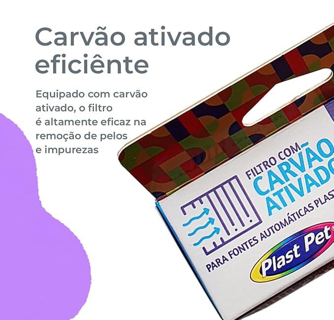 Refil Filtro para bebedouro fonte - PlastPet | 3 unidades