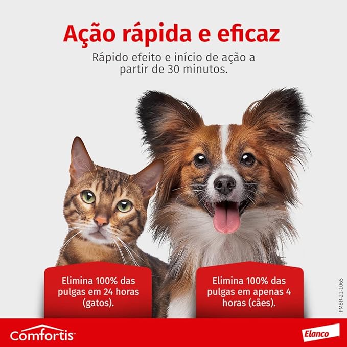 Antipulgas Comfortis  Elanco - 140 mg | Cães de 9 a 18Kg e Gatos de 5,4 a 11Kg
