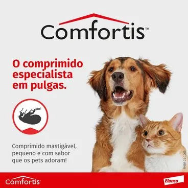 Antipulgas Comfortis Elanco - 140 mg | Cães de 2,3 a 4,5Kg e Gatos de 1,4 a 2,8Kg