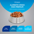 Ração Úmida Optimum Sachê Gatos Castrados | Sabor Salmão e Carne 85g