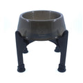 Comedouro Lilopety com Suporte - Tamanho M | Branco, Preto e Rosa