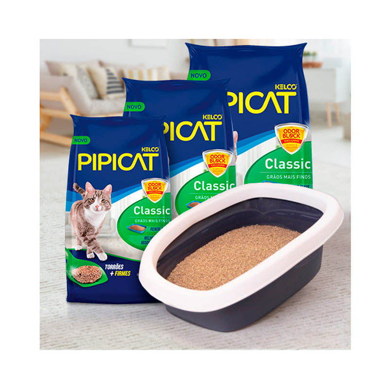 Granulado PipiCat Classic - 4.0kg | Areia Gatos