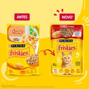 Ração Úmida Friskies Sachê Gatos | Sabor Frango ao Molho 85g