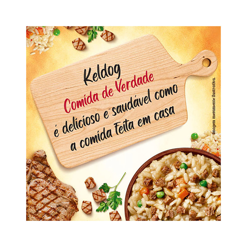 Ração Úmida Keldog Sachê para cães - 100g | Sabor Risoto de Frango e Carne