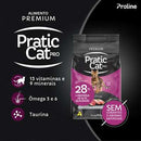 Ração Pratic Cat Pro - 10.1kg | Sabor Carne e Frango