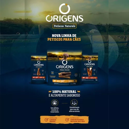 Petisco Natural Origens - 120g | Casco Bovino