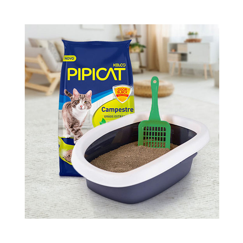 Granulado PipiCat Campestre - 4.0kg | Areia Gatos