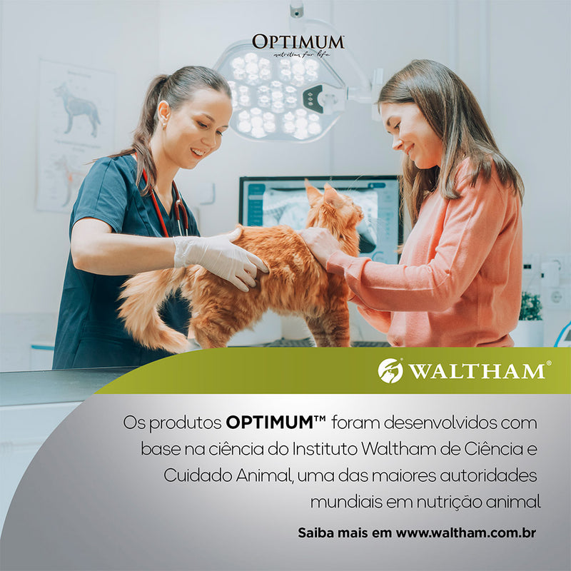 Ração Úmida Optimum Sachê Gatos Adultos | Sabor Carne e Salmão 85 g