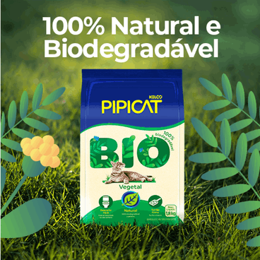 Granulado Pipicat Biodegradável - 1.8kg | Areia Gatos