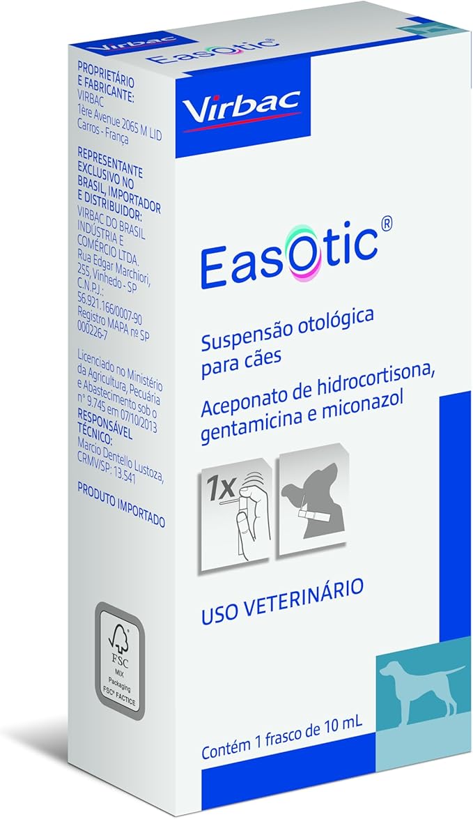 EasOtic para Cães 10 ml | Suspensão Otológica
