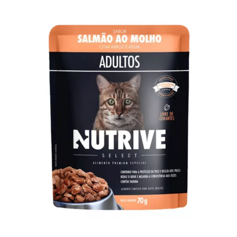 Ração Úmida Nutrive Select | Salmão ao Molho 70g