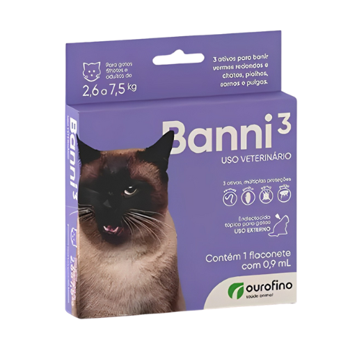 Banni3 Para Gatos Filhotes E Adultos | 2,6kg Até 7,5 Kg