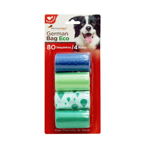 Refil Saquinhos GermanBagEco - 80 saquinhos  | Cães Gatos