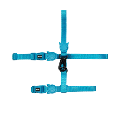 Peitoral com Guia Zee.Cat - Blue Led | Para Gatos