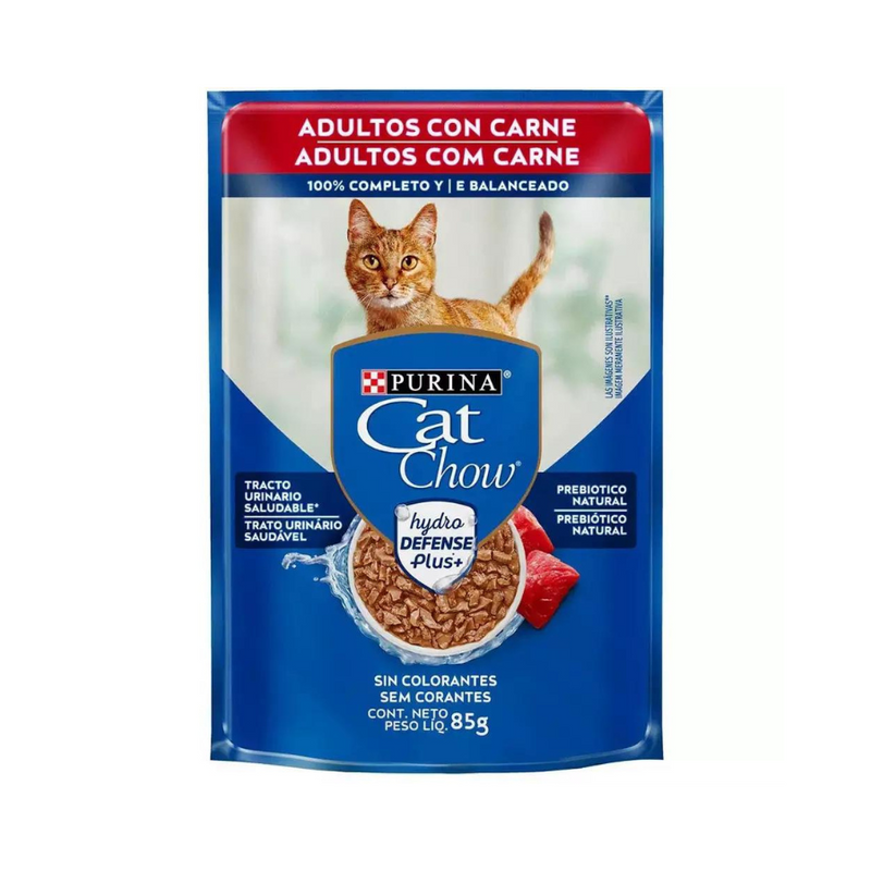 Ração Úmida Cat Chow Gatos | Sabor Carne 85g