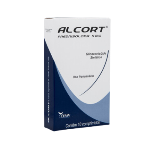 Alcort Prednisolona - 5mg | P/ Caes 10 Comprimidos