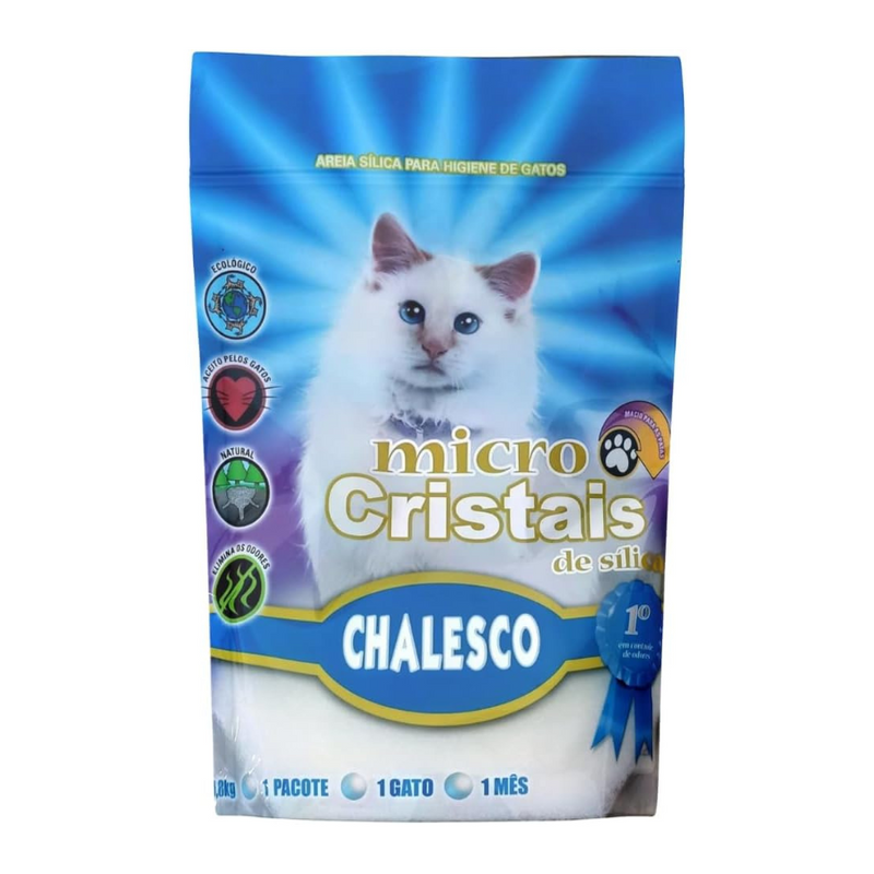 Granulado Chalesco MicroCristais - 1.8Kg | Areia Gatos