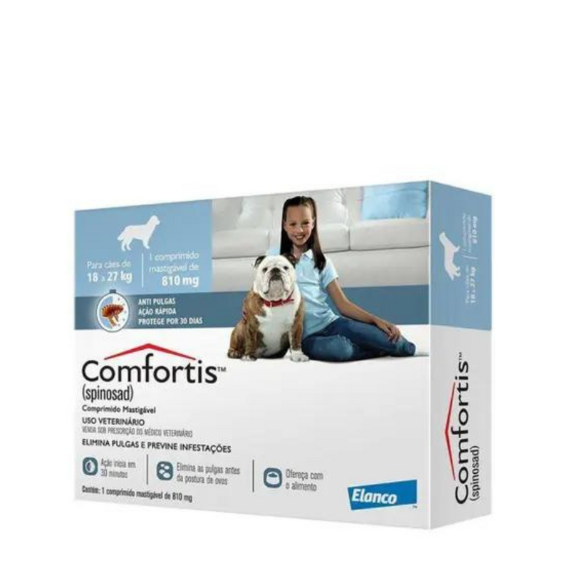 Antipulgas Comfortis Elanco - 140 mg | Cães de 18kg a 27kg