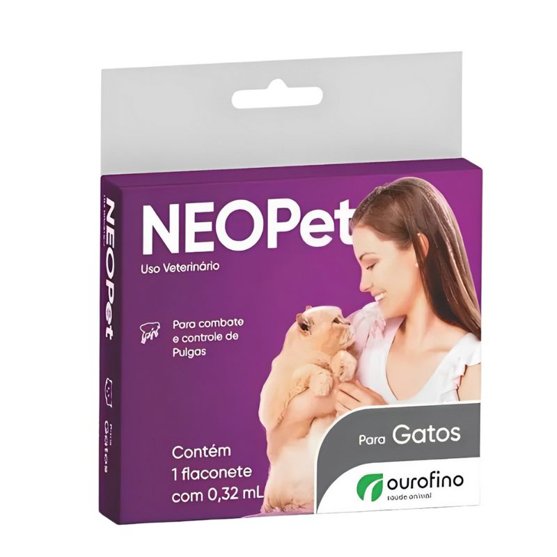 Antipulgas Remedio Neopet Ourofino - 0,32 ml | Para Gatos