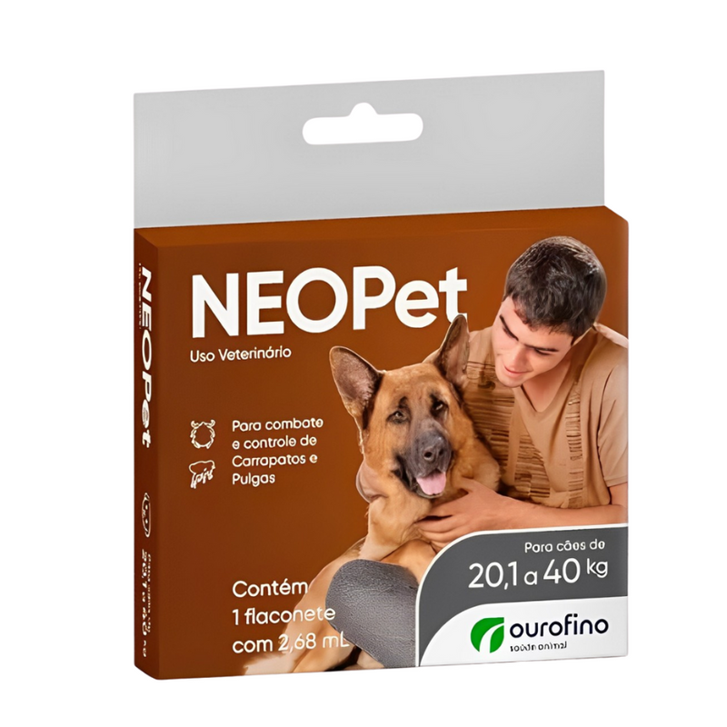 Anti Carrapatos e Pulgas Neopet - 2,68ml | Para Cães Até 40kg