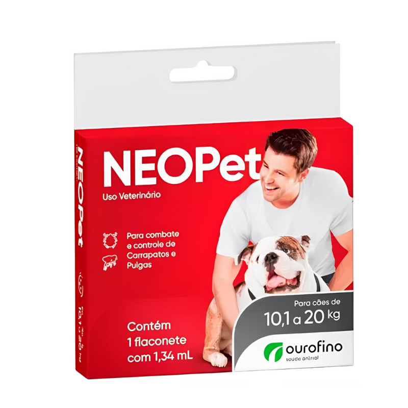 Antipulgas e Carrapatos Neo Pet - 1,34ml | Para cães Até 20kg