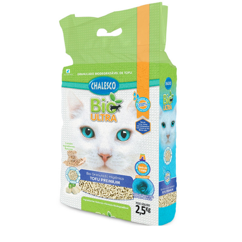 Granulado Chalesco BioUltra Premium - 2.5kg | Areia Gatos