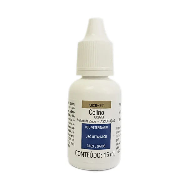 Colirio UcbVet - 15ml | Cães e Gatos