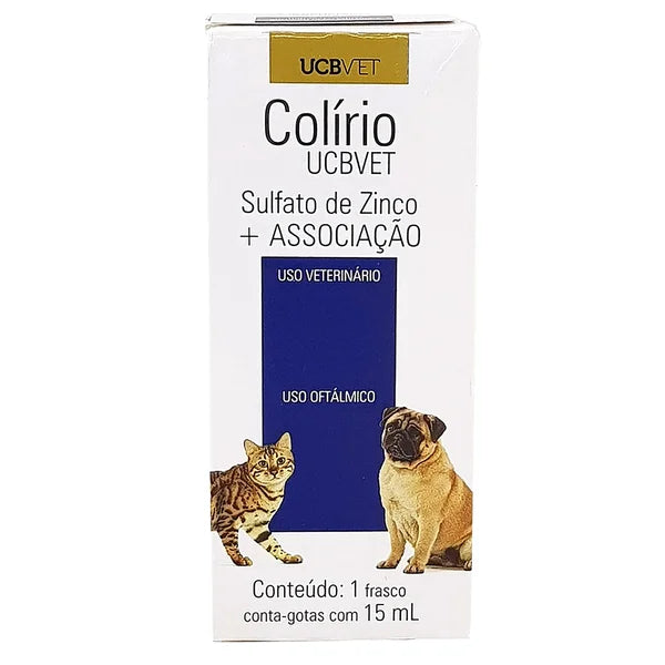 Colirio UcbVet - 15ml | Cães e Gatos